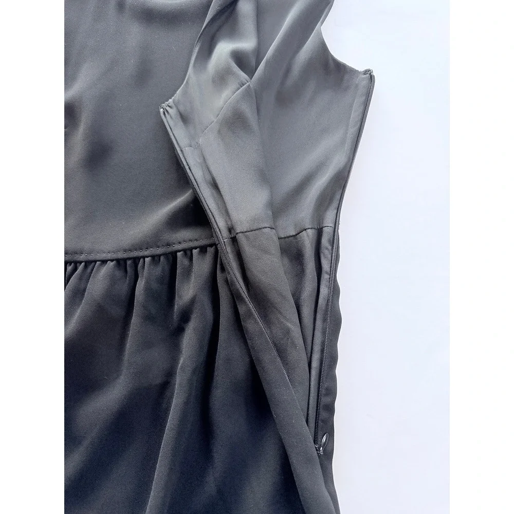 J.Crew Dress Womens 2 Black Sleeveless Fit & Flare Mini‎ 58579